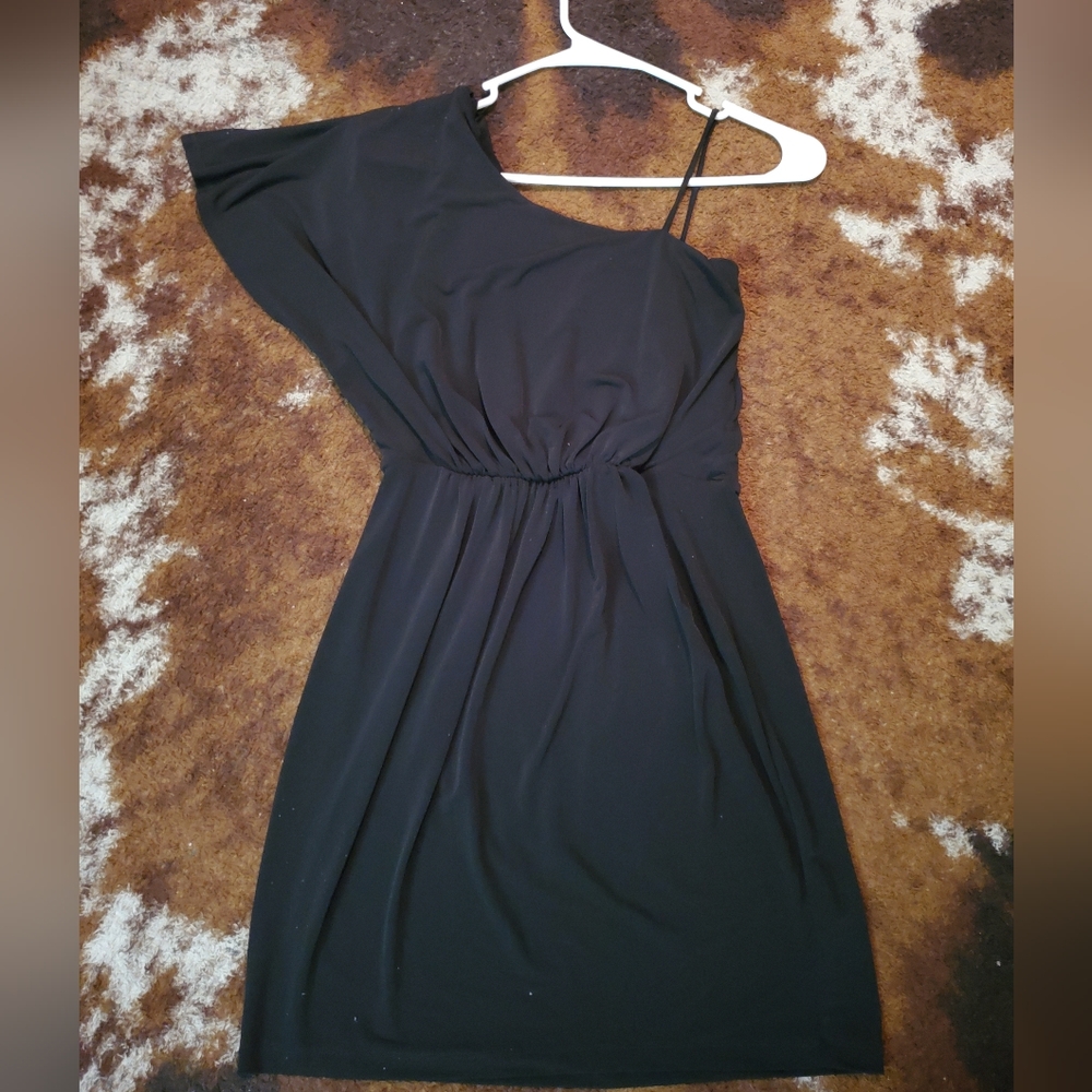 Black off the shoulder dress